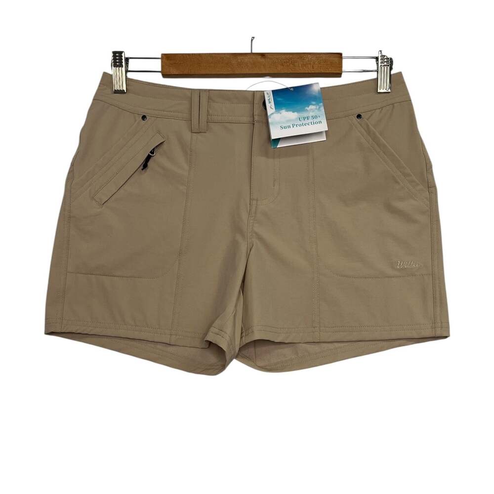 New Willit Shorts Womens 4 Brown Hiking Outdoor UPF 50 Quick Dry Stretch Golf